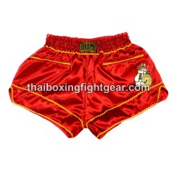 Thaismai Muay Thai Boxing Shorts "FIGHT" Red Thaismai - 1