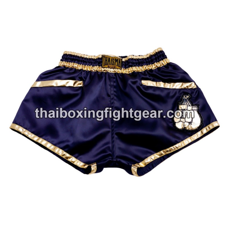 Thaismai Muay Thai Boxing Shorts "FIGHT" Dark Blue Thaismai - 1