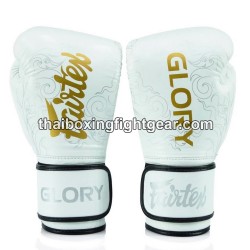 Fairtex Limited Edition Glory Boxing Gloves BGVG3 White Fairtex - 1