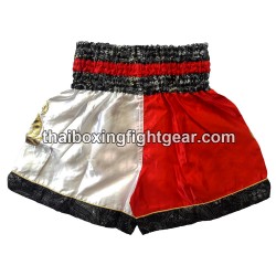 Muay Thai Boxing Shorts  Red White | Muay Thai Shorts