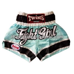 Twins Muay Thai Boxing Shorts "Fight Girl Sky blue" Twins - 1