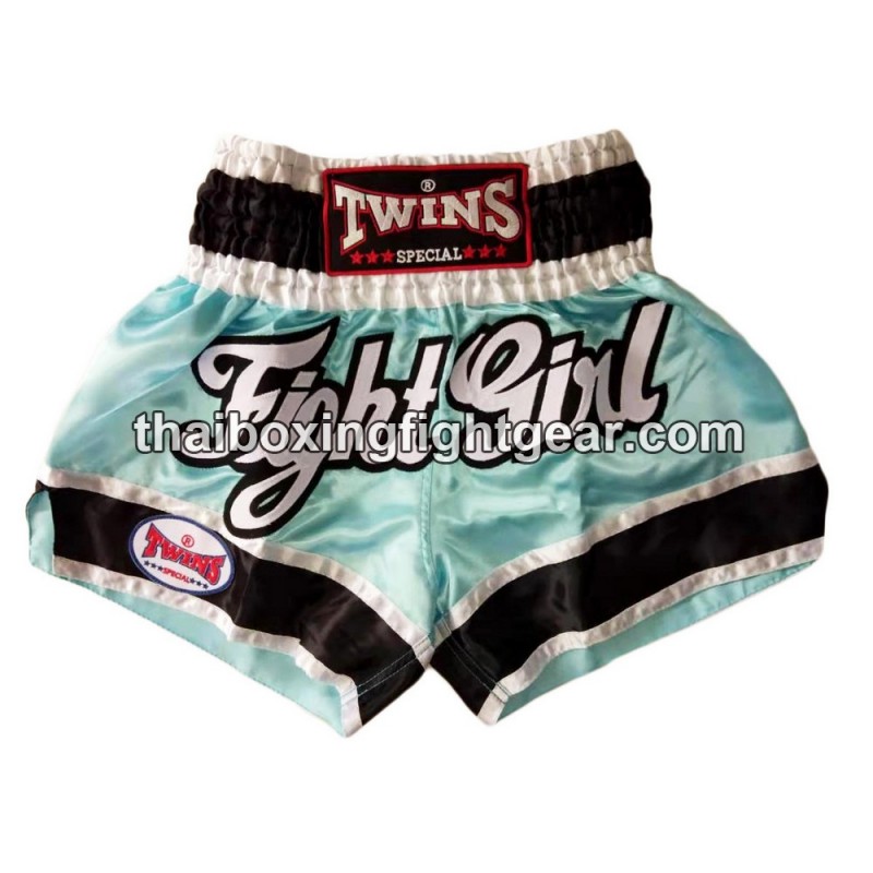 Twins Muay Thai Boxing Shorts "Fight Girl Sky blue" Twins - 1