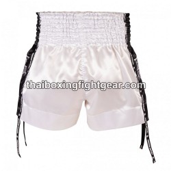 Top King Muay Thai Boxing Shorts TKTBS-201 White black Top King - 4