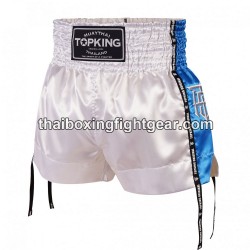 Top King Muay Thai Boxing Shorts TKTBS-201 White skyblue Top King - 1