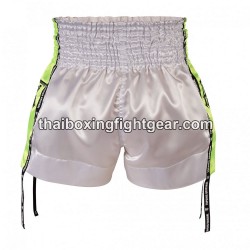 Top King Muay Thai Boxing Shorts TKTBS-201 White Green Top King - 2