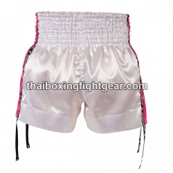Top King Muay Thai Boxing Shorts TKTBS-201 White Pink Top King - 2