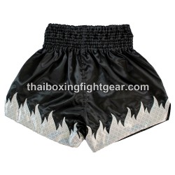 Lumpini Muay Thai Short Black / White / Gold | Muay Thai Shorts