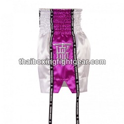 Top King Muay Thai Boxing Shorts TKTBS-201 White Purple Top King - 3