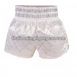 Top King Muay Thai Boxing Shorts TKTBS-211 White Silver Top King - 2