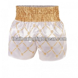 Top King Muay Thai Boxing Shorts TKTBS-211 White Gold Top King - 2