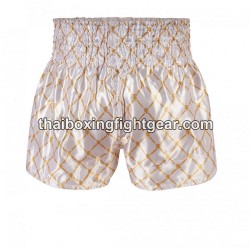 Top King Muay Thai Boxing Shorts TKTBS-213 White Gold Top King - 2