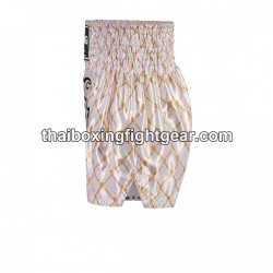 Top King Muay Thai Boxing Shorts TKTBS-213 White Gold Top King - 3