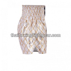 Top King Muay Thai Boxing Shorts TKTBS-213 White Gold Top King - 4