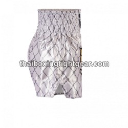 Top King Muay Thai Boxing Shorts TKTBS-213 White Silver Top King - 4