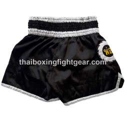 Lumpinee Muay Thai Shorts Black/White | Muay Thai Shorts