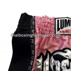 Lumpinee Muay Thai Shorts Pink/Black | Muay Thai Shorts