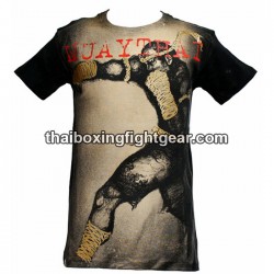 Human Fight T-shirt "Punch" Black/Beige