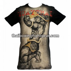 Human Fight T-shirt "Prayer" Black/Beige | T-shirts