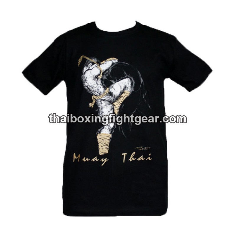 Human Fight T-shirt "Spinning side-kick" Black | T-shirts