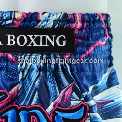 Raja Boxing Muay Thai Boxing Shorts "Blue Dragon" Raja