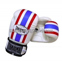 THAISMAI BG124 Muay Thai Boxing Gloves Leather "ThaiFlag"