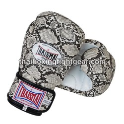 THAISMAI BG124 Muay Thai Boxing Gloves Leather "BOA" White