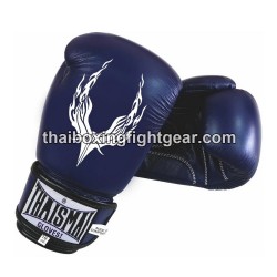 THAISMAI BG124 Muay Thai Boxing Gloves Leather "Phoenix" Blue