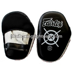 Fairtex Muay Thai/MMA Punching Mitts, Leather Black | Fairtex