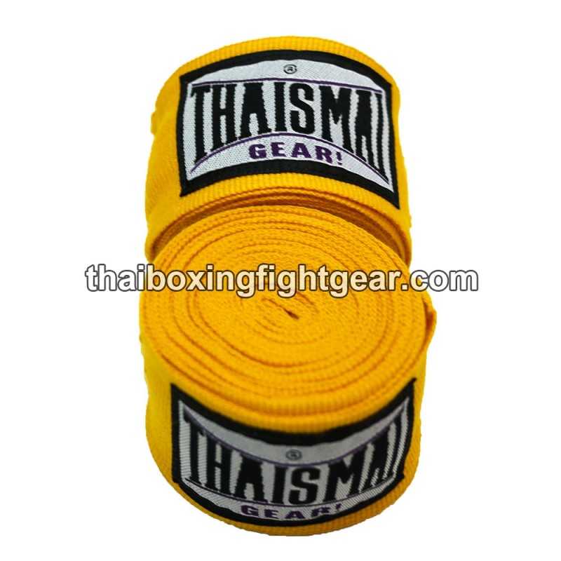 Thaismai Boxing Muay Thai handwraps HW7003 cotton 4.5M Yellow
