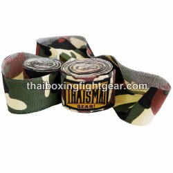 Thaismai Boxing Muay Thai handwraps HW7003 cotton 4.5M Fancy "Camo" Green