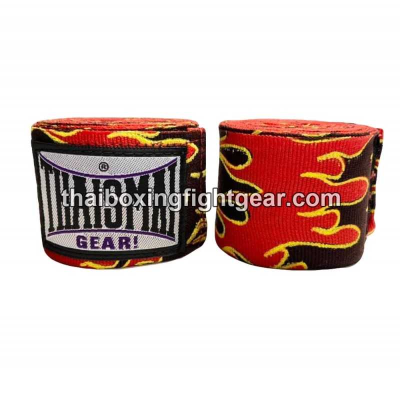 Thaismai Boxing Muay Thai handwraps HW7003 cotton 4.5M Fancy "Fire"