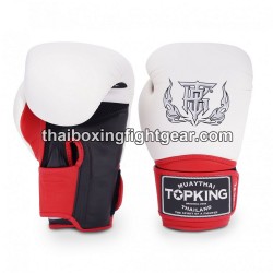 Top King Muay Thai boxing gloves SUPER AIR TRIPLE TONE -TKBGSA White Red Black