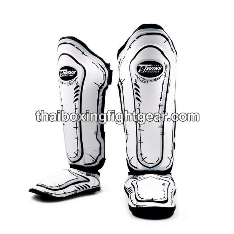 Twins FSGL10-66 COMIC Double Padded Leather Shin Pads / Guards