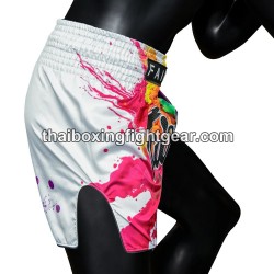 Fairtex Muay Thai Boxing Shorts "BS1939 Funky Soul" White